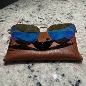 Ray-ban Aviator Sunglasses w/ Blue Reflection